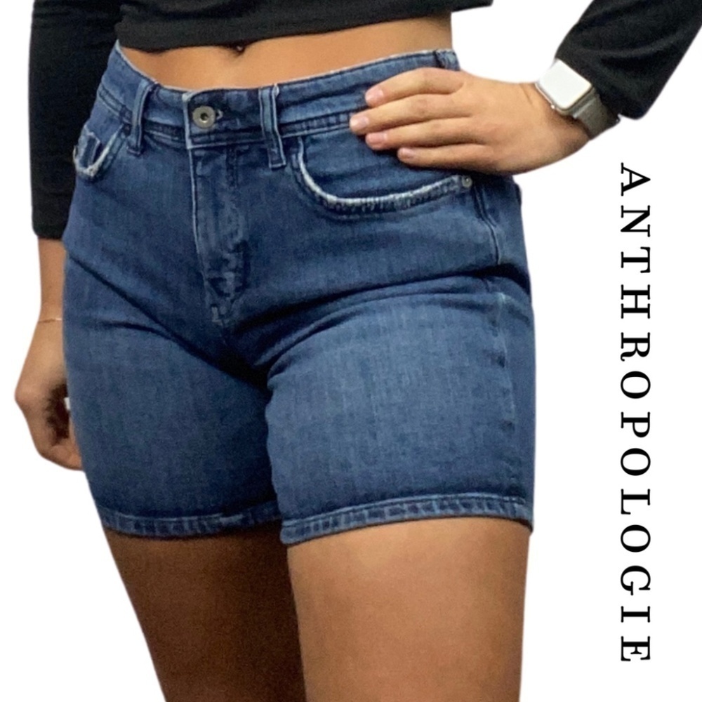 Anthropologie Pilcro And The Letterpress Slim Boyfriend High Rise Jean Shorts 29